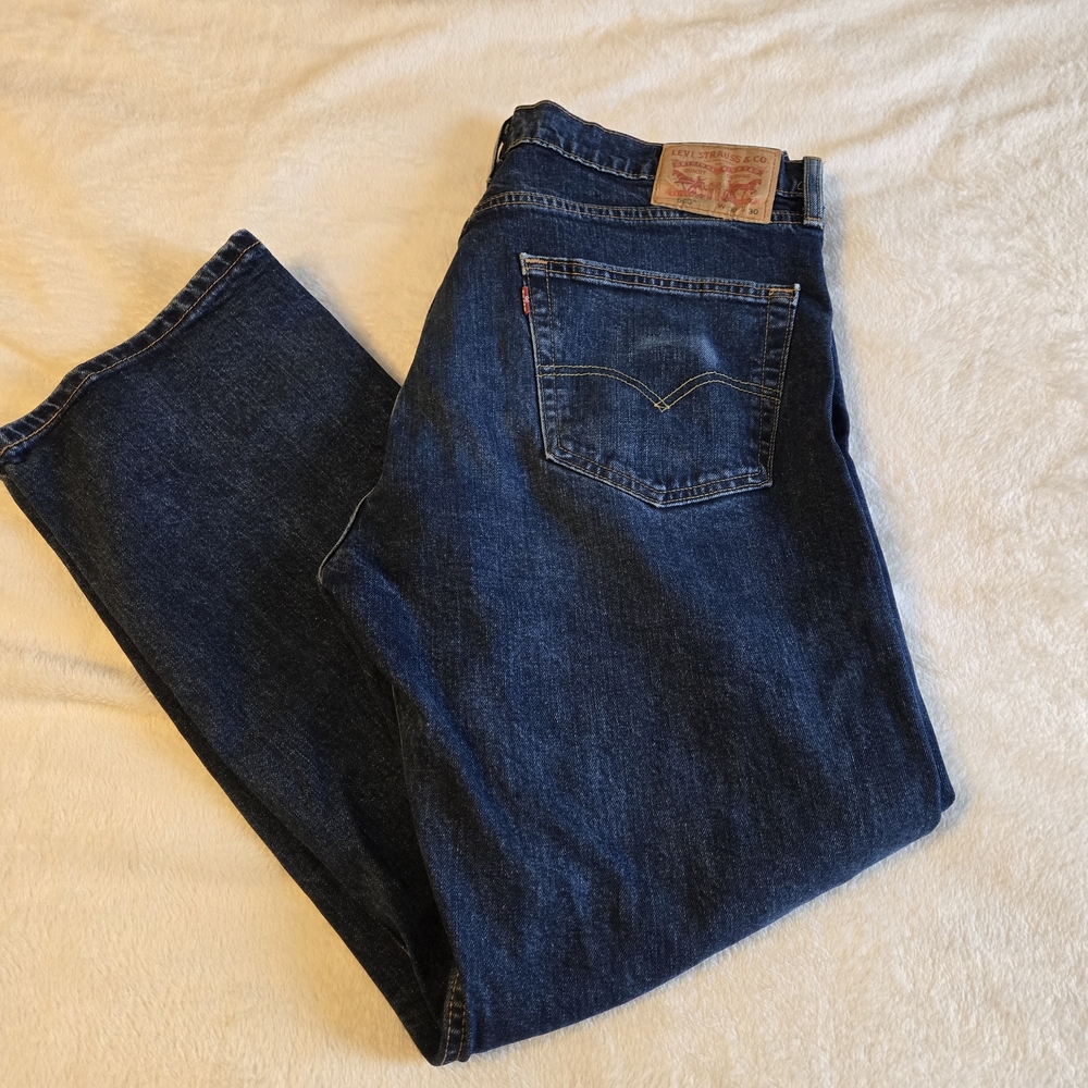 Levi's Men's Dark Blue Straight-Leg Jeans